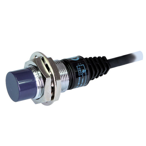 UP12RD-4PA-C, Inductive Proximity Sensor M12 Cylindrical Unshielded, 4mm Sensing Distance (0-3.2mm Set), 12-24VDC PNP Output, Normally Open NO, Connector Type
