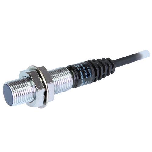 UP12RM-2PA-C, Inductive Proximity Sensor M12 Cylindrical Shielded, 2mm Sensing Distance (0-1.6mm Set), 12-24VDC PNP Output, Normally Open NO, Connector Type