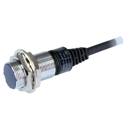 UP18RM-5PA-C, Inductive Proximity Sensor M18 Cylindrical Shielded, 5mm Sensing Distance (0-4mm Set), 12-24VDC PNP Output, Normally Open NO, Connector Type