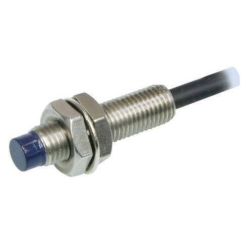 UP8RD-2PA, Inductive Proximity Sensor M8 Cylindrical Unshielded, 2mm Sensing Distance (0-1.6mm Set), 12-24VDC PNP Output, Normally Open NO, Cable Type