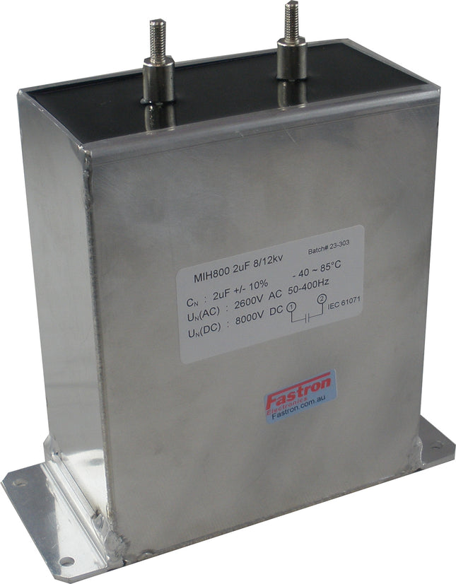 PPM 800-2.0 r (K) Snubber Capacitor 195 x 80 x 210mm 8kVDC, 2.6kVAC 2uF, Railway Grade, Replaces ABB MIH800-2