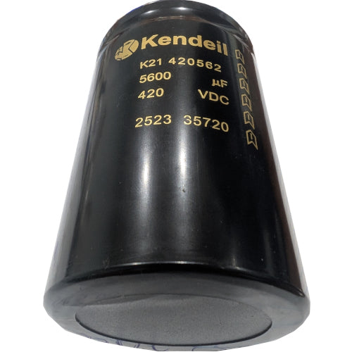K21420562, Electrolytic Capacitor ø77 x 147mm 420V 5600uF, Flat Bottom, 2 x M5 Terminals