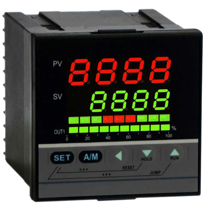 FCP-L-R-2-G-2, PID Pattern Controller, 96x96mm, 100-240VAC, 4-20mA output, 8 steps (segments), 4 patterns (programs), Interlinkable