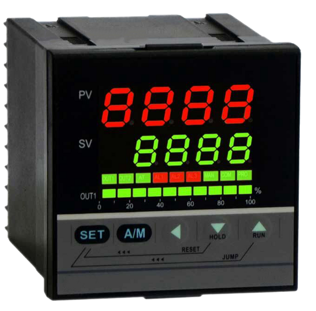 FCP-M-R-1-G-2, PID Pattern Controller, 72x72mm, 100-240VAC, Relay output, 1 Alarm, 8 steps (segments), 4 patterns (programs), Interlinkable