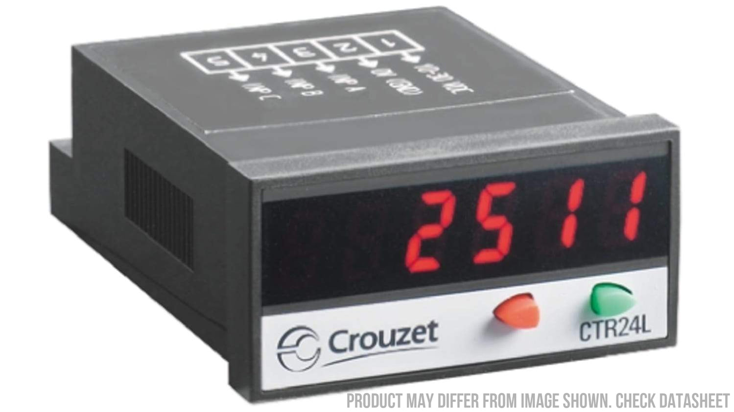 87622162, Totalizer/Counter with orange Backlit Display CTR24 10-264VAC/DC, Lithium Battery Powered 8 year battery Life