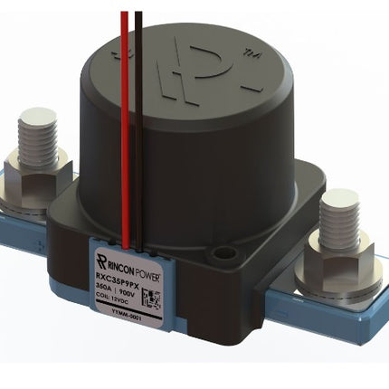 RXC35P9QA, Contactor SPST-NO, 350+ AMP, 12-800VDC, 24VDC Coil, 38cm Flying leads, SPST-NO Auxiliary Contact, Exceeds IP69