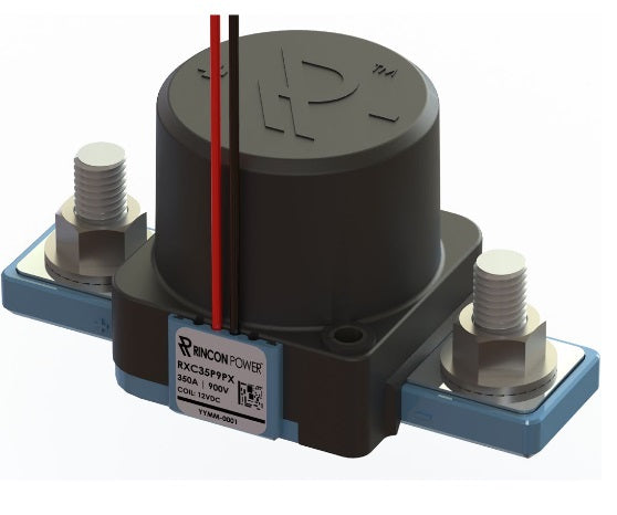 RXC35P9QA, Contactor SPST-NO, 350+ AMP, 12-800VDC, 24VDC Coil, 38cm Flying leads, SPST-NO Auxiliary Contact, Exceeds IP69