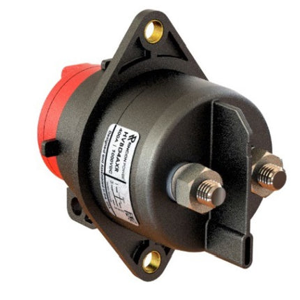 HVBD6AXR, Hermetic Battery Switch with Red Handle, SPST 1 x 600 Amp 1000VDC, Flange Mount 70mm Wide, M10 Terminations, OHSA (LOTO)