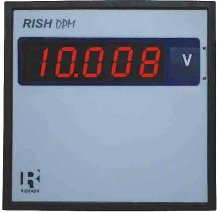 Rish DPM 96x96 A DC-420-24, 96x96mm Digital Ammeter, Panel Mount, 4-20mADC Input, 24VDC Aux Supply, 4.1 Digit 0-19999 range