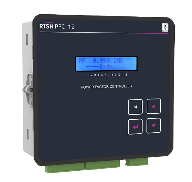 PFC 12-12-R-RTC, Power Factor Regulator & Kwh Power Quality Meter 144x144mm (Epcos BR 6000) wit RTC, 12 Step, 30-550V 50/60HZ, 240VAC Aux