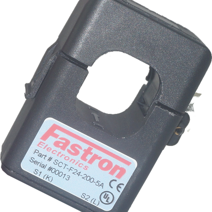 FAT200D420T, AC Current Transducer, 200Amp Measurement, 24mm Split Core, 4-20mA Average RMS Output, Accuracy = 1%, Terminal Types