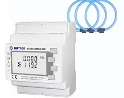SDM630MCT-RC, DIN Rail Mount kWh Meter, 3 Phase, 240VAC aux, Class 0.5, 85mV/kA Rogowski Coil Connect, w/ 2 x pulse outputs and RS485 Modbus RTU Comms. COILS NOT INCLUDED