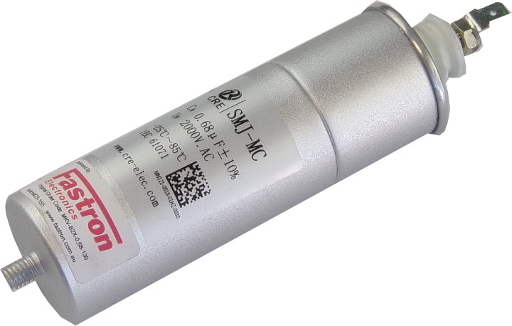 SMJ-MC 2000VAC-0.68uF, Snubber Capacitor ø40 x 120mm 2kVAC 0.68uF, Railway Grade