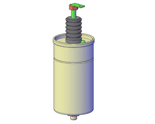 SMJ-MC 1400VAC-2.2uF, Snubber Capacitor ø50 x 95mm(+43mm) 1.4kVAC 2.2uF, Imax = 18A, Railway Grade, Drop in replacement for B25835-M0225-K007, or PAM 140-2.2 cv4 (K)