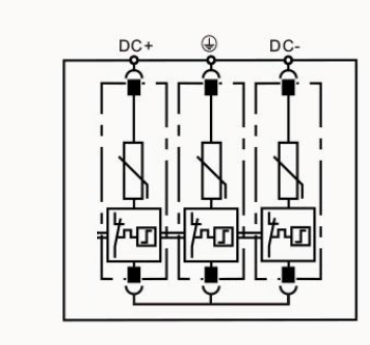 SPD1-DC/3-600/40, 600VDC Surge Protection Device for Photovoltaic Systems, Type 2 40kA