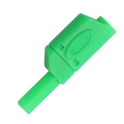 SSPA-GREEN-4mm (2pcs), GREEN 4mm Fully Sheathed Piggy Back Safety/Banana Plugs, 32 Amp, 1000V Rated. For Test Equipment/Leads