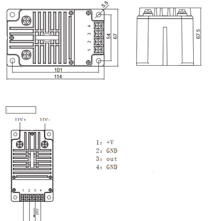THV302GB-2000V Voltage Transducer, Vpn = 2000V, 24VDC Supply, 4-20mA Analogue Output, 6kV Isolation