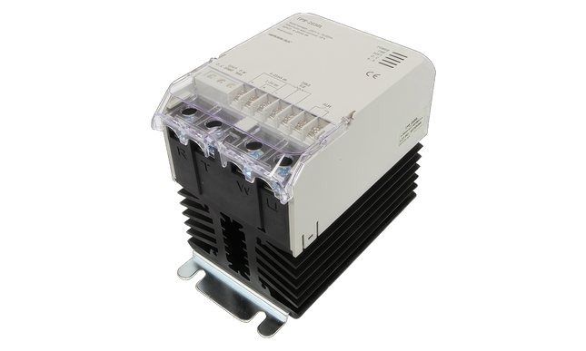 TPR-3SL055H, SCR Phase/Burst Controller FANLESS,  400VAC 3 Wire (400V L-L, 230V L-N), 3 Phase, 1-5V/4-20/0-20mA/POT Input, with In built Fuses, 44 Amps per Phase @ 50 Deg C