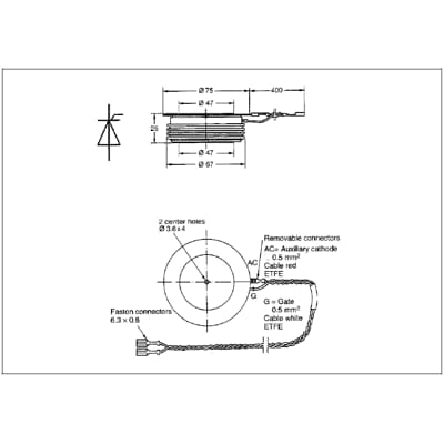 YST14-01YAP6-01 P18C VS170 101-GF, Thyristor(SCR) PUK, 1130Amp, 1800V, 74/26