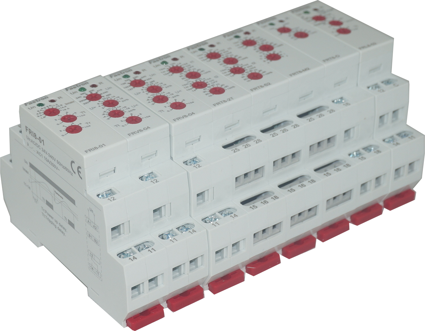 FRW8-02, Temperature Range Control Relay, High/Low Limit Setting, 24 - 240VAC/DC, Din Rail Mount, 1 x SPST 16 Amp Relay