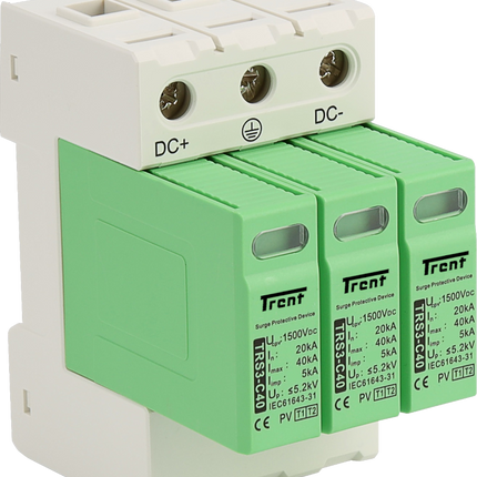 FRS3-C40-1200R, 1200VDC Surge Protection Device for Photovoltaic Systems, Type 1 (Class I) + Type 2 (CLass II) 40kA WITH REMOTE C/O CONTACTS