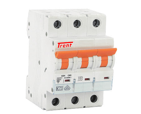 GYM10 3P C50, 3 Pole Miniature Circuit Breaker C Curve 50 Amp, 6kA, 400VAC