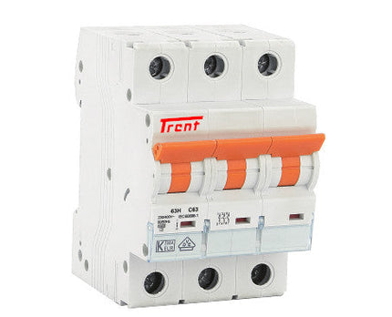 GYM10 3P C32, 3 Pole Miniature Circuit Breaker C Curve 32 Amp, 6kA, 400VAC