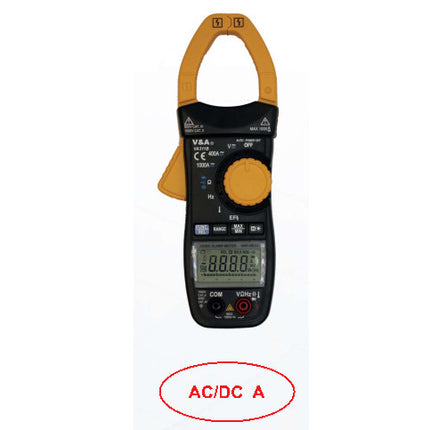VA311B, 1000Amp AC/DC Clamp Meter. For True RMS Power Measurements, Ranges 1000VDC/700VAC/1000 Amp AC/600/1000uF/100Khz, with Diode test, Continuity Test, AUTO RANGING