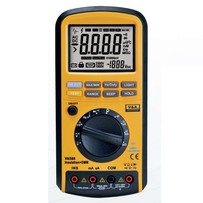 Insulation Multimeter Table VA588, Portable Insulation Multimeter For Current, Voltage, Resistance ...