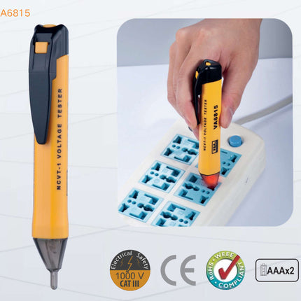 VA6815, Voltage Detection Pen 1000V Range100-240VAC Sensitivity, 50/60Hz, 5mm detection range