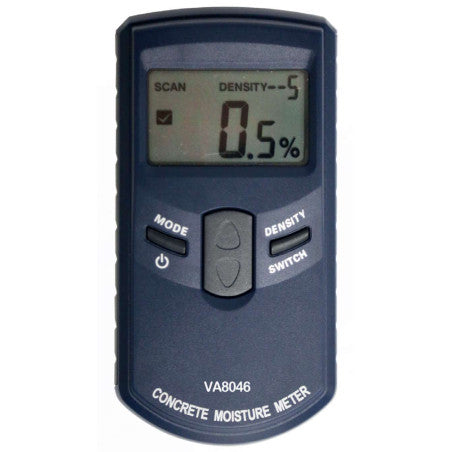 VA8046, Moisture Meter for Concrete Wall. 10 Different Concrete Options. Automatic Temperature Compensation, Measurement through High Frequency Electromagnetic wave
