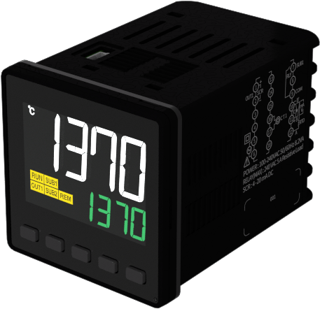 VX4-UCMA-A1, Temp Controller, 48x48mm, 100-240VAC, Multirange Input, 4-20mA Output, Relay Cooling 1 Alarm
