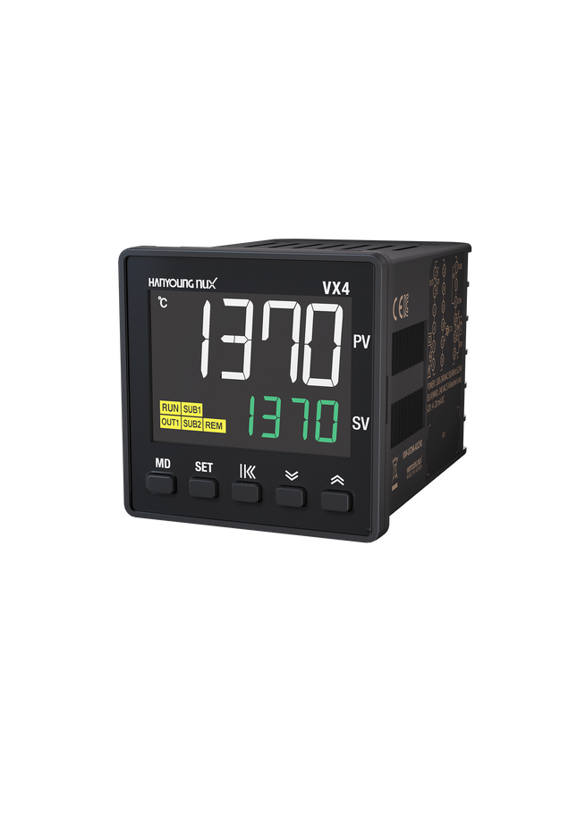 VX4-UCMA-A1, Temp Controller, 48x48mm, 100-240VAC, Multirange Input, 4-20mA Output, Relay Cooling 1 Alarm