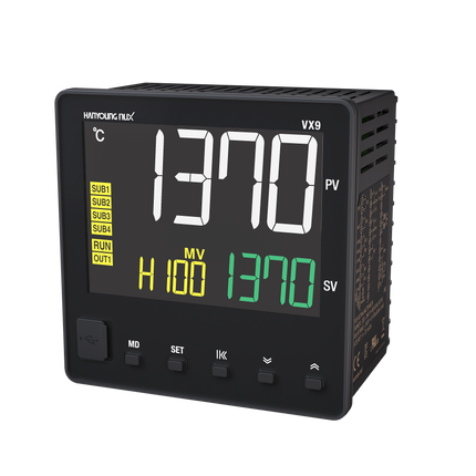 RX4L-U-D-D-2-96-N-N-N-N-N-N, Temp Controller, 96x96mm, 100-240VAC, Mutirange Input, 4-20mA Output, 2 Alarms