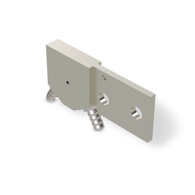 XW076NC16BS Water Cooler (Chiller) Block with 16x6.4mm Busbar, 47mm x 12.7mm Tube, 12mm x 13.7mm Nipples