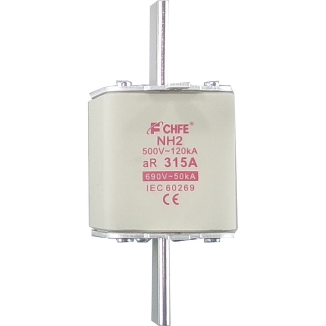 aR Fuse NH2 500V 350A, Semiconductor Type aR Fuse, 350 Amp, 120kA, 500VAC, NH2, 150 x 46 x 29.5mm