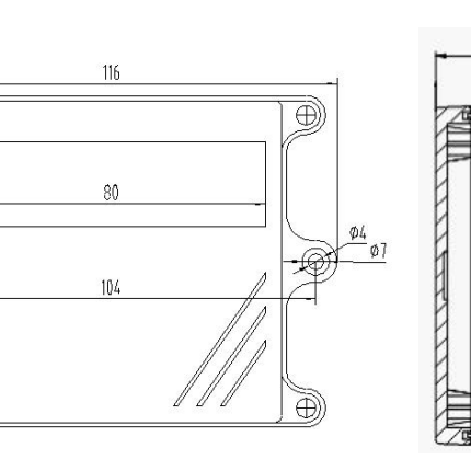 LT-CG-S/D-005-A0020-12-L, Room Air Temperature Sensor and Transmitter, 4-20mA output, -40 to 80 Deg C