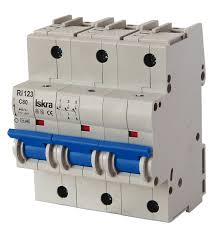 RI63 C 63, 3 Pole MCB Miniature Circuit Breaker C Curve 63 Amp, 230/400VAC
