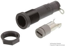 0031.1681, Shocksafe Fuseholder, 6.3 x 32 mm or 5 x 20mm, Slotted Cap, 2.5 W / 10 A, IP40-Fuse Holder-Schurter-Fastron Electronics Store