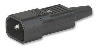 4732.0000, IEC Appliance Inlet Type E(C14)/M, Black, Rewirable for 3 x 1.5m sqr/14AWG Maximum wire size 8.5mm Type