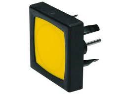 1241.1100.7091 MCS switch 18mm Square Panel Mount Yellow-Momentary Switch-Schurter-Fastron Electronics Store