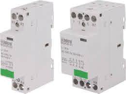 IKD225-11-230VAC, Two Pole 1 x SPST NO, 1 x SPST NC Modular Contactor 240VAC 25 Amp, 230VAC/220VDC Control Voltage, 40-500Hz, Hum Free