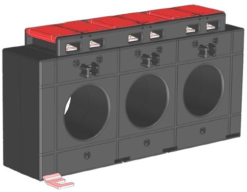 3PH185-37(45) 630, Class 1, 5VA 630 Amp, 5 Amp Output, 3 Phase Current Transformer, Panel Mount, Busbar Mount