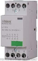 IK63-31-24VAC/DC, 3 Pole 3 x SPST NO, 1 x SPST NC, Modular Contactor 440VAC 63 Amp, 24VAC/DC Control Voltage