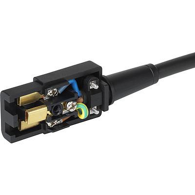 4795.0000, IEC Appliance Outlet C19, Black, 16 Amp for 3 x 1.5m sqr/14AWG Maximum wire size 8mm Type