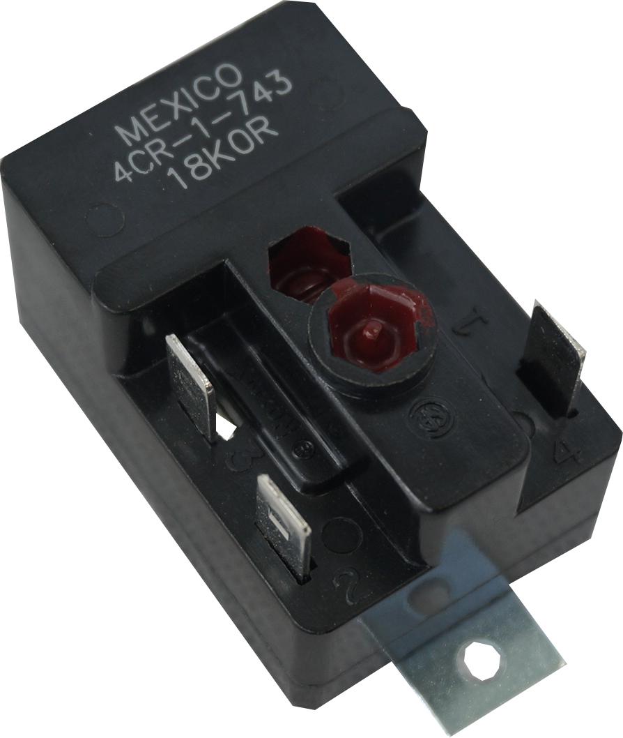 4CR-1-645, AC Motor Start Relay (Klixon), 4.55 Amp Max Pickup Current, 3.8 Amp Minimum Drop Out Current