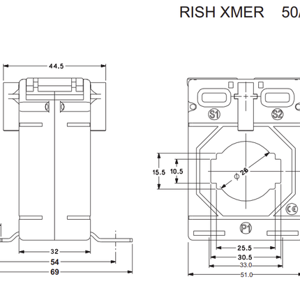 CT 400/5 Class 0.5 5VA 50/30 (30), Current Transformer 400/5Amp CT 5VA, Class 0.5