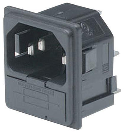 6200.4315, Inlet IEC Fused Snapin 1.5mmQC-IEC Appliance Inlet-Schurter-Fastron Electronics Store