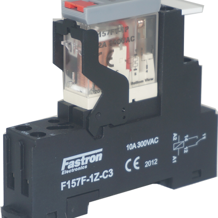 F157FT-1PL 12A 240VAC  F157F-1Z-C3, Relay, 1 x SPDT 12 Amp, 250VAC/30VDC Load, 240VAC Coil-Relay-Fastron Electronics-Fastron Electronics Store
