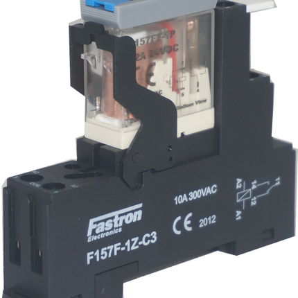 F157FT1PL 12A 24VDC + F157F-1Z-C3, Relay, 1 x SPDT 12 Amp, 250VAC/30VDC Load, 24VDC Coil-Relay-Fastron Electronics-Fastron Electronics Store